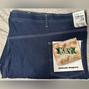 Key‎ Authentic Dungaree Jeans 54x32 Big And Tall NWT